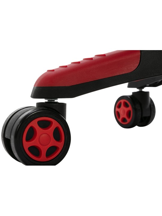 Työtuoli Clovis keinonahkaa, musta/punainen