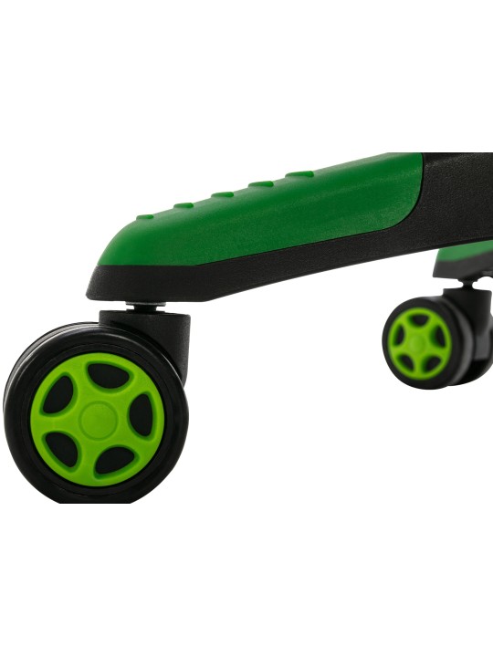 Työtuoli Clovis keinonahkaa, musta/vihreä