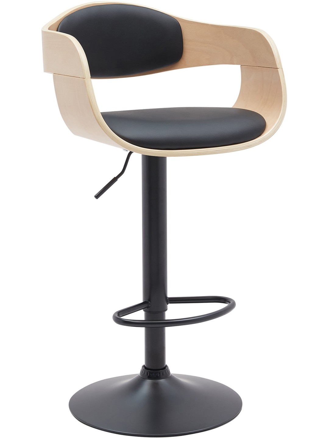 Baarijakkara Kingston B keinonahka, luonnonvärinen/musta