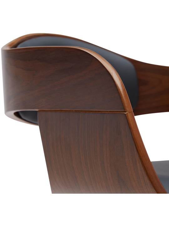 Baarijakkara Kingston B keinonahka, pähkinä/musta Baarijakkara Kingston B keinonahka, pähkinä/musta