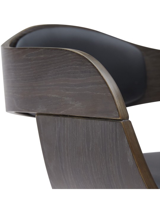 Baarijakkara Kingston B keinonahka, musta/harmaa Baarijakkara Kingston B keinonahka, musta/harmaa