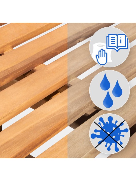 Tiikkipenkki Florida 120 cm, tiikki