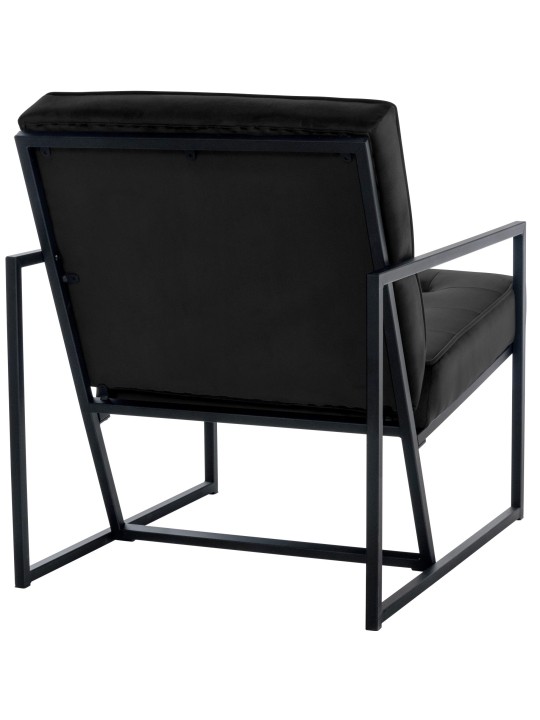 Lounger Avon samettia, musta