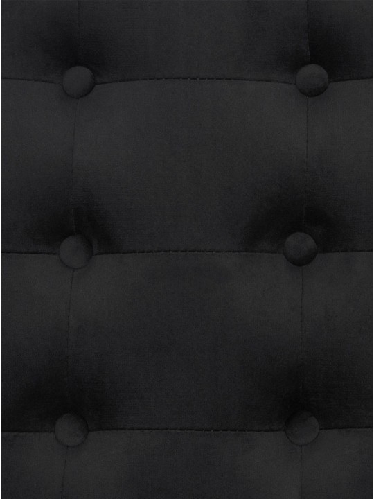 Lounger Avon samettia, musta