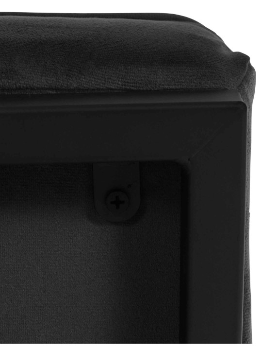 Lounger Avon samettia, musta