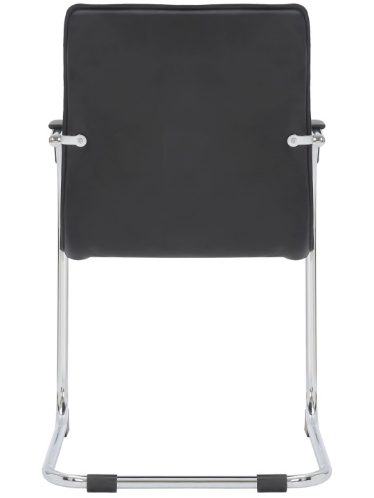 2 vierailijatuolin setti Tira keinonahkaa, musta