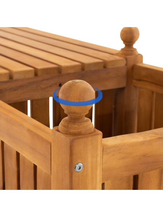 Tiikkipenkki Boston, tiikki