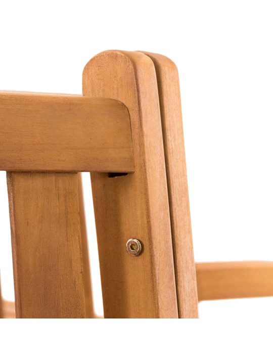 Sonja puupenkki käsinojilla 250 cm, tiikki