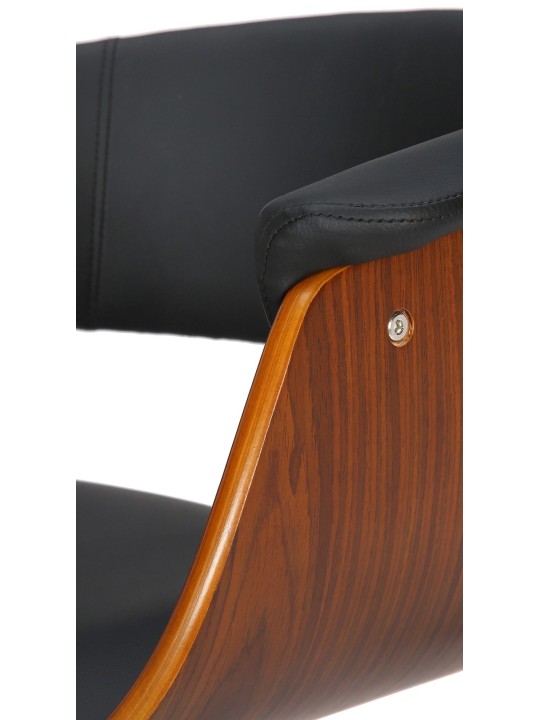 Baarijakkara Vestal keinonahka, pähkinä/musta