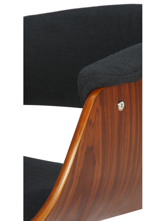 Baarijakkara Vestal kangas, pähkinä/musta