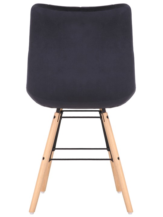 Tuoli Leni samettia, musta