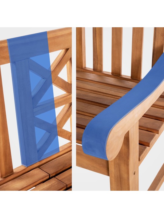 Tiikkipenkki Luka 150 cm, tiikki