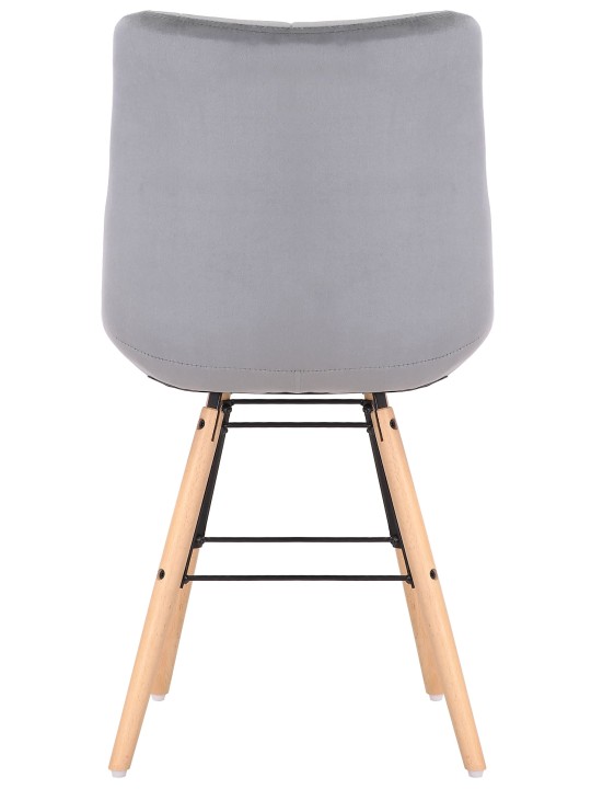 2 tuolin setti Leni velvet, harmaa
