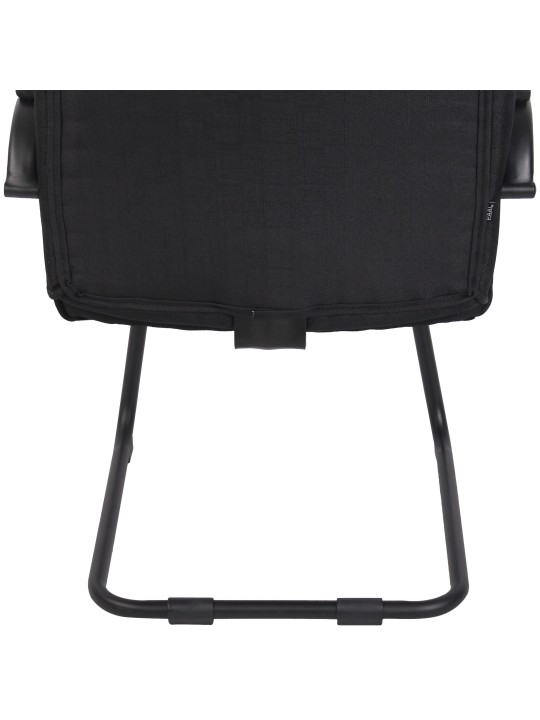 Vierailijatuoli Attila kangasta, musta/musta