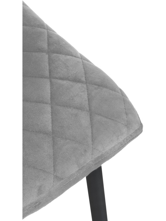 Tuoli Telde samettia, harmaa