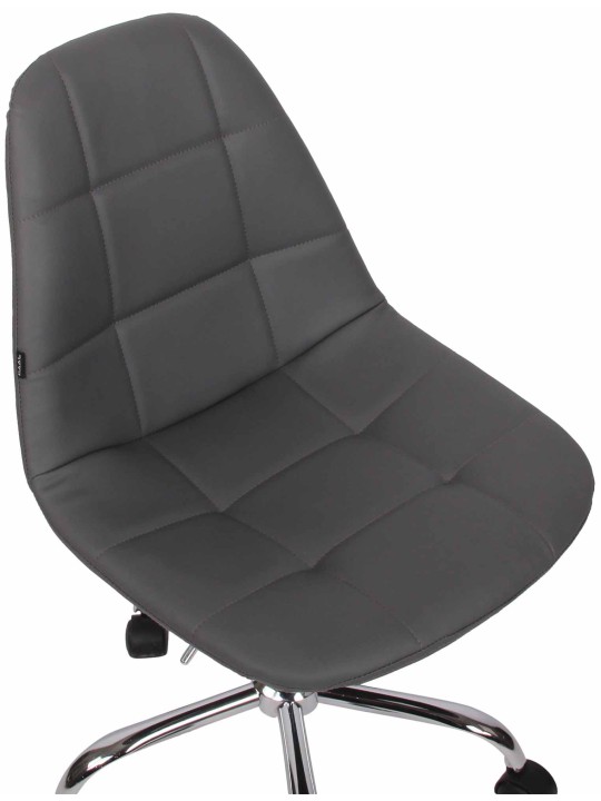 Työtuoli Reims keinonahkaa, harmaa