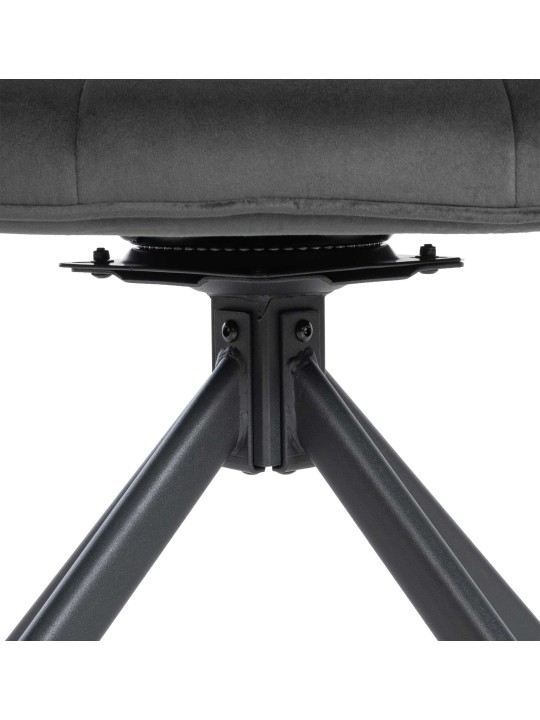 Westport samettituoli, tummanharmaa Westport samettituoli, tummanharmaa