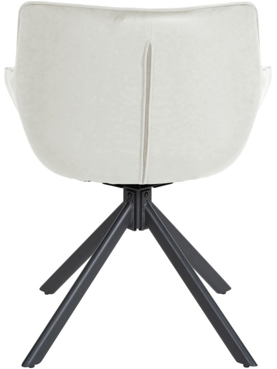 Westport samettituoli, kermanvärinen