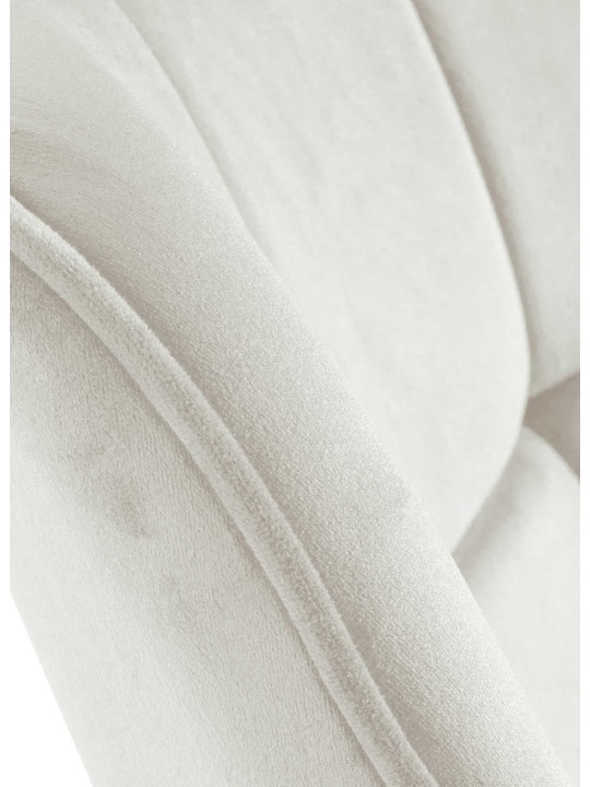 Westport samettituoli, kermanvärinen