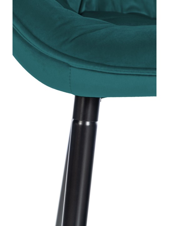 2 baarituolia Gibson 76 velvet, tummanvihreä