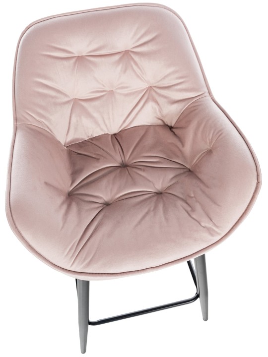 2 baarituolia Gibson 76 velvet, pinkki