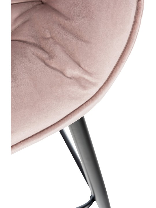 2 baarituolia Gibson 76 velvet, pinkki