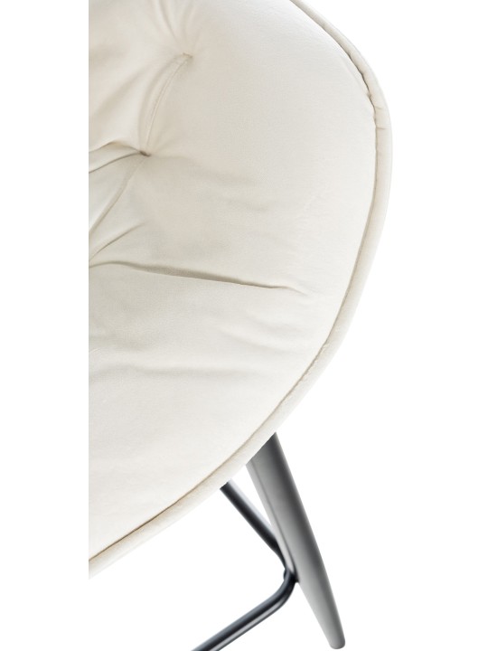 2 baarituolia Gibson 76 velvet, kermanvärinen