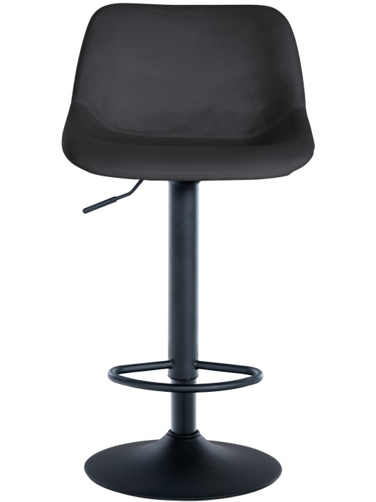 2 baarituolia loft velvet, musta