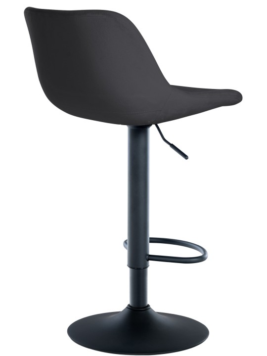 2 baarituolia loft velvet, musta