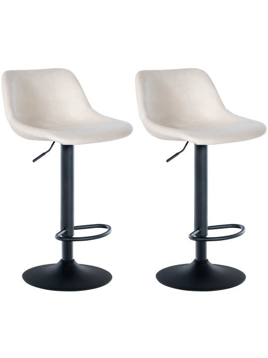 2 baarituolia loft velvet, kermanvärinen