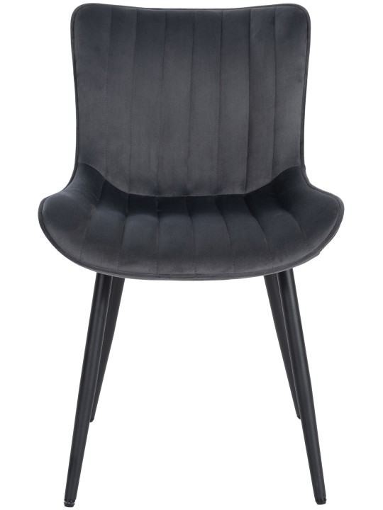 Largo samettituoli, tummanharmaa