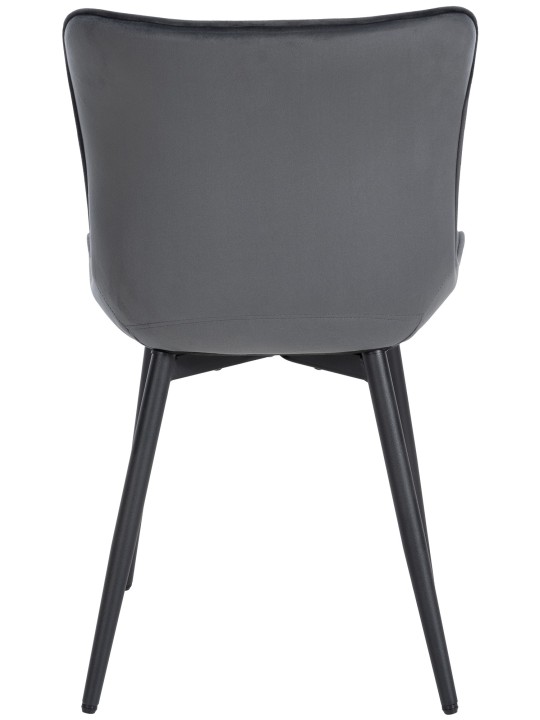 Largo samettituoli, tummanharmaa