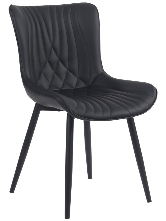 Brady keinonahkainen tuoli, musta