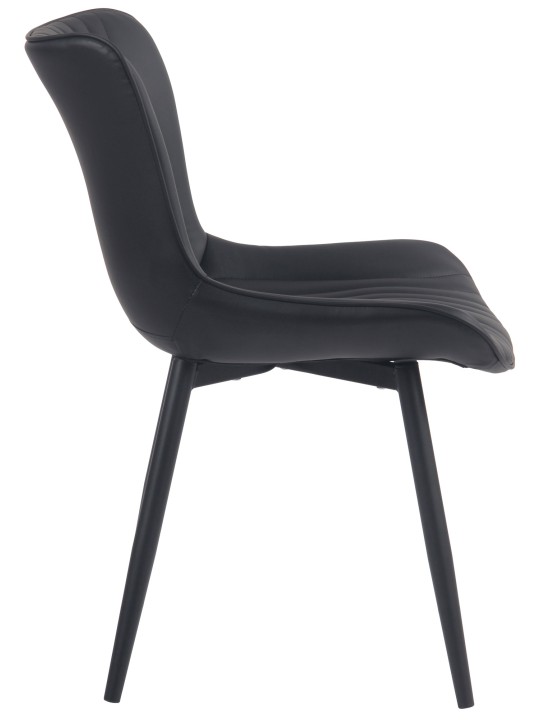 Brady keinonahkainen tuoli, musta
