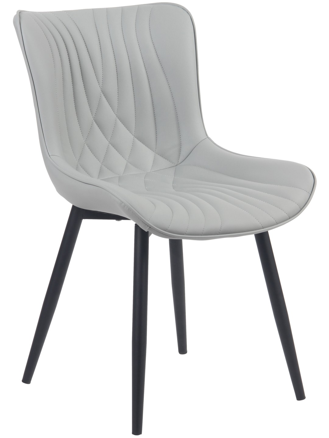 Brady keinonahkainen tuoli, harmaa