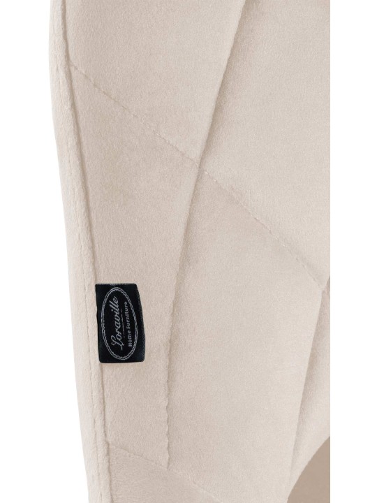 Baarijakkara Lazio samettia, kermanvärinen