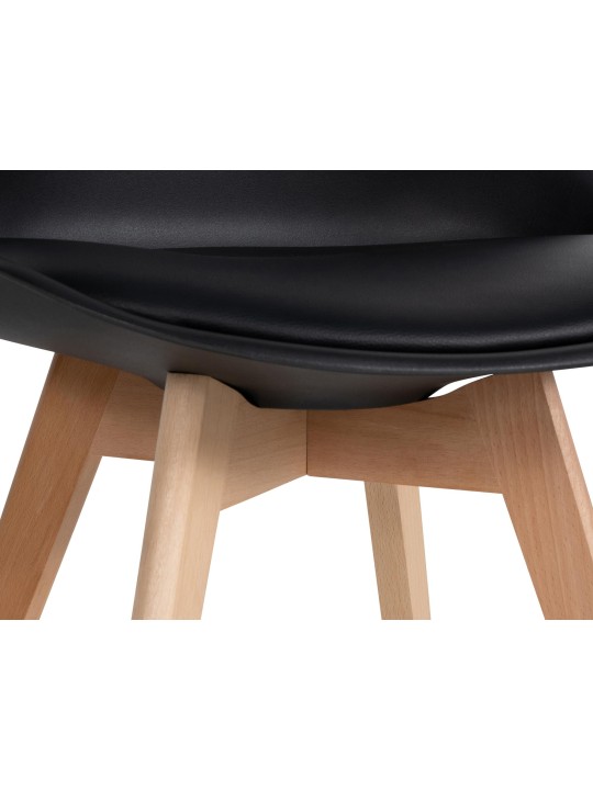 6 Ramsey-ruokailutuolin setti, musta