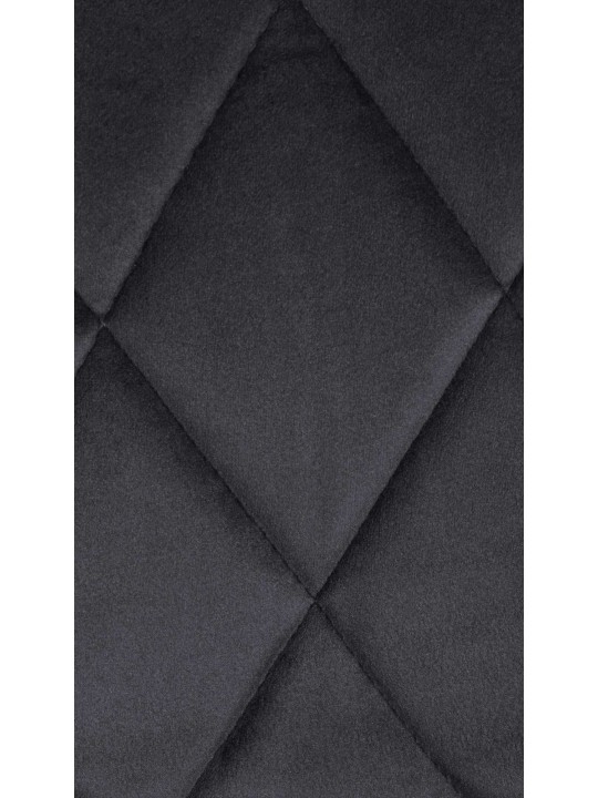 Baarijakkara Lazio samettikromi, tummanharmaa