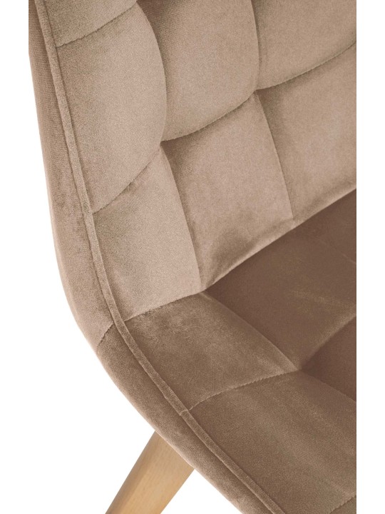 Brook samettituoli, ruskea