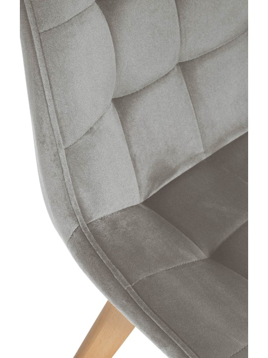 Brook samettituoli, harmaa