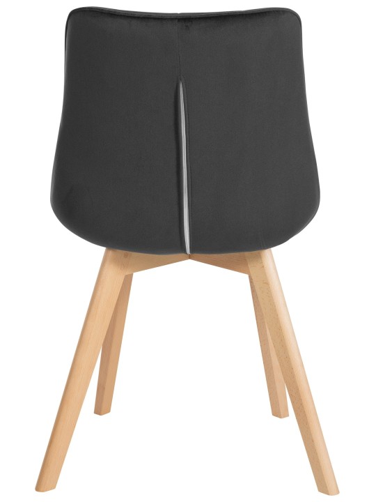 Brook samettituoli, musta