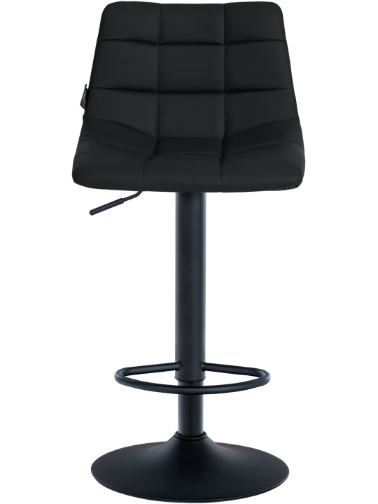 2 baarituolia Jerry keinonahkaa, musta