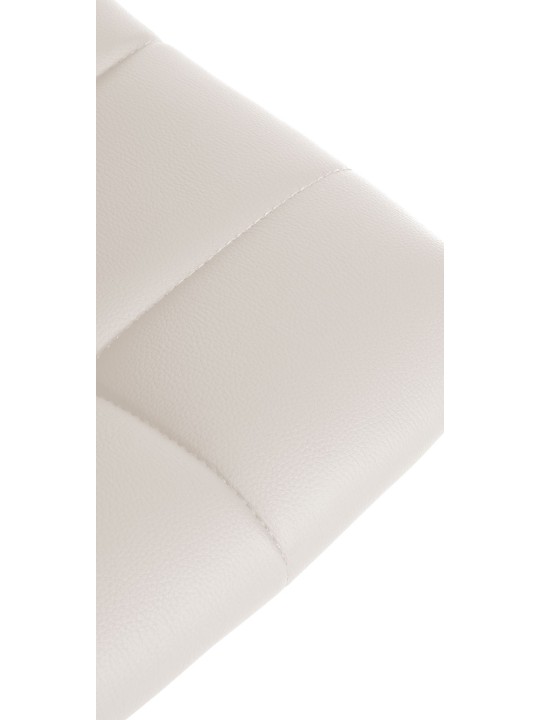 2 baarituolia Jerry keinonahkaa, valkoinen