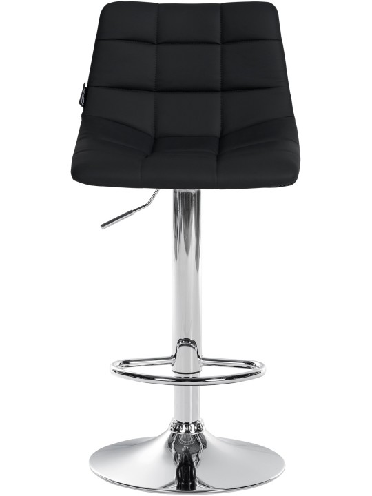 2 baarituolisarja Jerry keinonahka kromi, musta