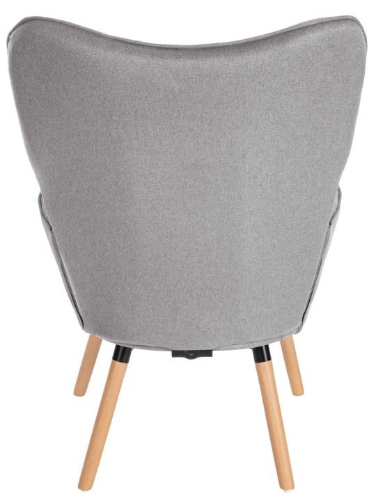 Nojatuoli Garding kangasta, harmaa