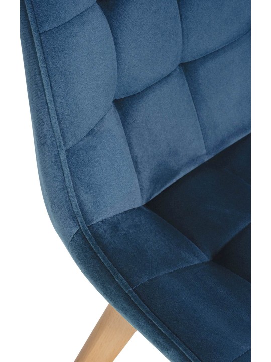 2 tuolin setti Brook velvet, sininen