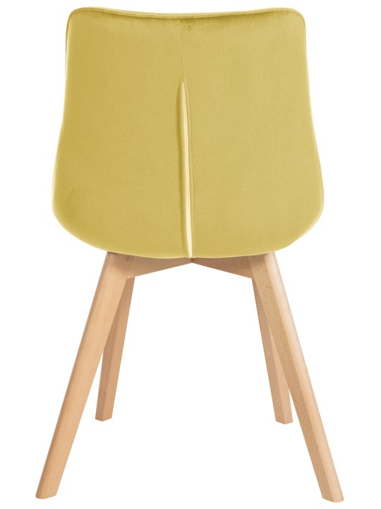 2 tuolin setti Brook velvet, keltainen