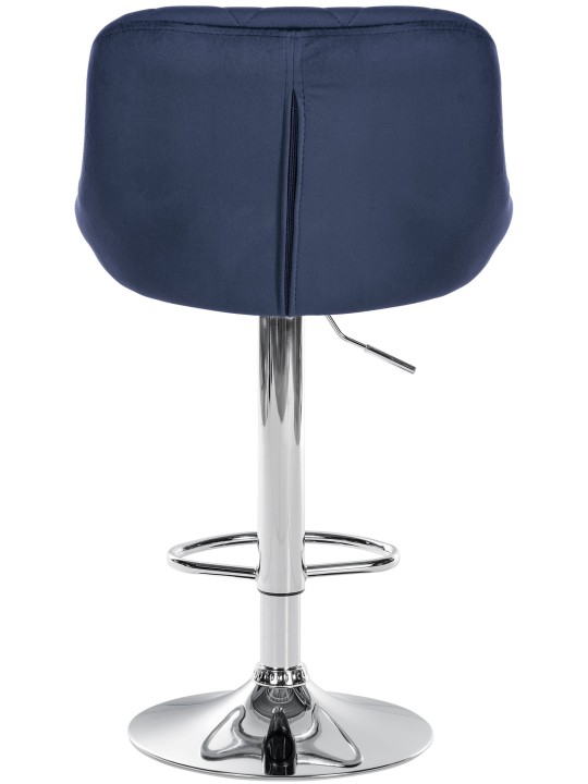 2 baarijakkaran sarja Lazio samettikromi, sininen 2 baarijakkaran sarja Lazio samettikromi, sininen