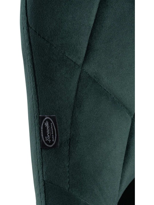 2 baarijakkaran sarja Lazio samettikromi, tummanvihreä