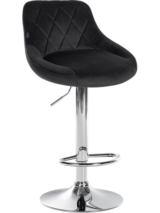 2 baarijakkaran sarja Lazio samettikromi, musta